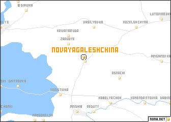 map of Novaya Galeshchina