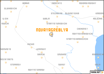 map of Novaya Greblya