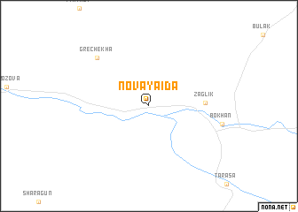 map of Novaya Ida