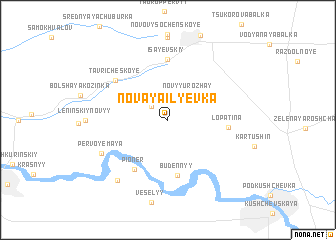 map of Novaya Il\