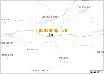 map of Novaya Kalitva