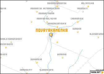 map of Novaya Kamenka