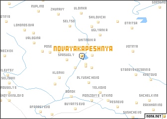 map of Novaya Kapeshnya