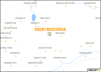 map of Novaya Kazanka