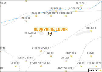 map of Novaya Kozlovka
