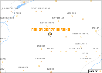 map of Novaya Kozovushka