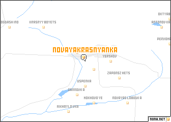 map of Novaya Krasnyanka