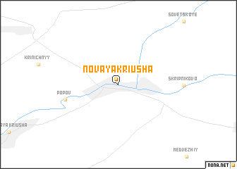 map of Novaya Kriusha