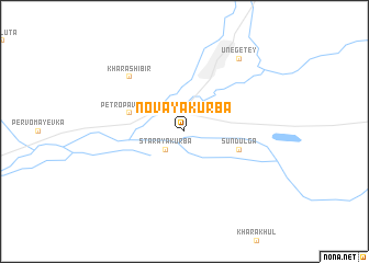 map of Novaya Kurba