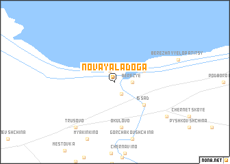 map of Novaya Ladoga