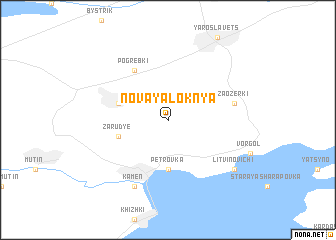 map of Novaya Loknya