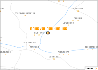 map of Novaya Lopukhovka