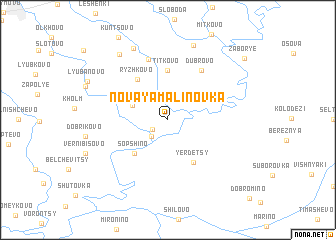 map of Novaya Malinovka