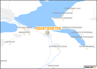 map of Novaya Mayna