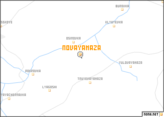 map of Novaya Maza