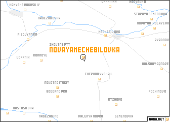 map of Novaya Mechebilovka