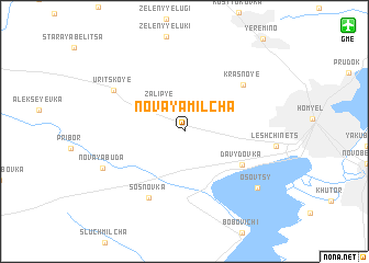 map of Novaya Milʼcha