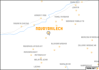 map of Novaya Milech\