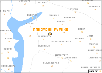 map of Novaya Mileyevka