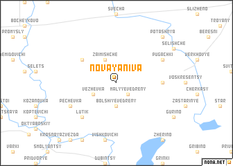 map of Novaya Niva