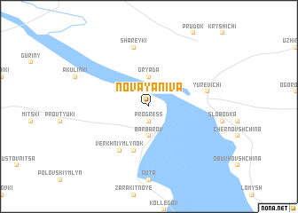 map of Novaya Niva