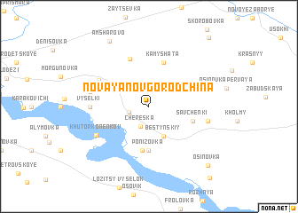 map of Novaya Novgorodchina