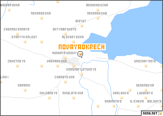 map of Novaya Okrechʼ