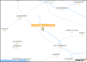 map of Novaya Panika