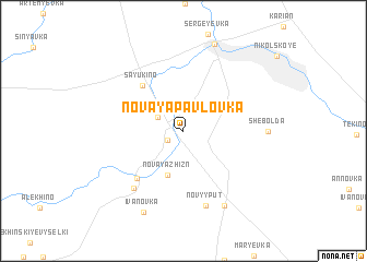 map of Novaya Pavlovka