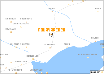 map of Novaya Penza