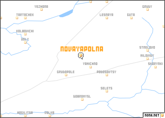 map of Novaya Polʼna