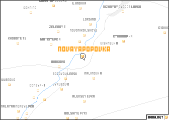 map of Novaya Popovka