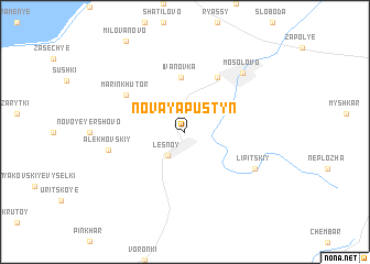 map of Novaya Pustyn\