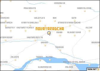 map of Novaya Radcha