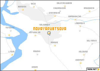 map of Novaya Rubtsova