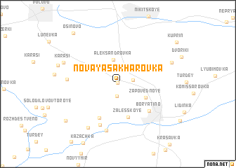 map of Novaya Sakharovka