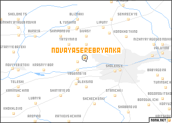 map of Novaya Serebryanka