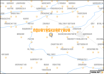 map of Novaya Skvaryava