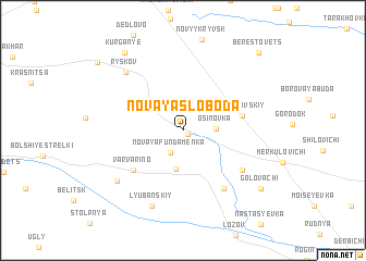 map of Novaya Sloboda