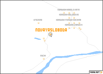 map of Novaya Sloboda