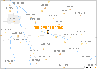 map of Novaya Sloboda