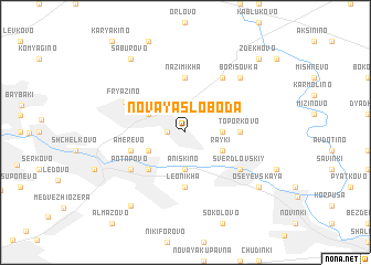 map of Novaya Sloboda
