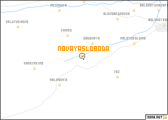 map of Novaya Sloboda