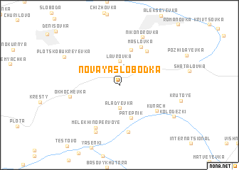 map of Novaya Slobodka