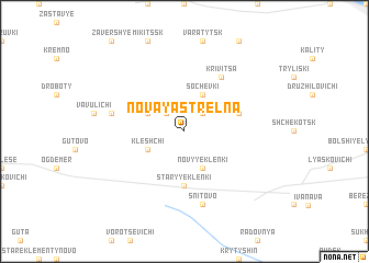 map of Novaya Strelʼna