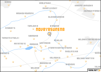 map of Novaya Surëna