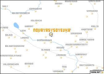 map of Novaya Sysoyevka