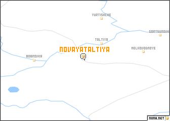 map of Novaya Tal\