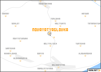 map of Novaya Tyaglovka