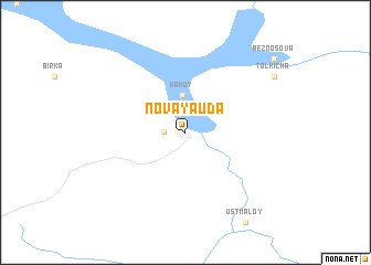 map of Novaya Uda